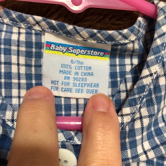 Blue jean sun dress for little girls - Picture 2 of 3